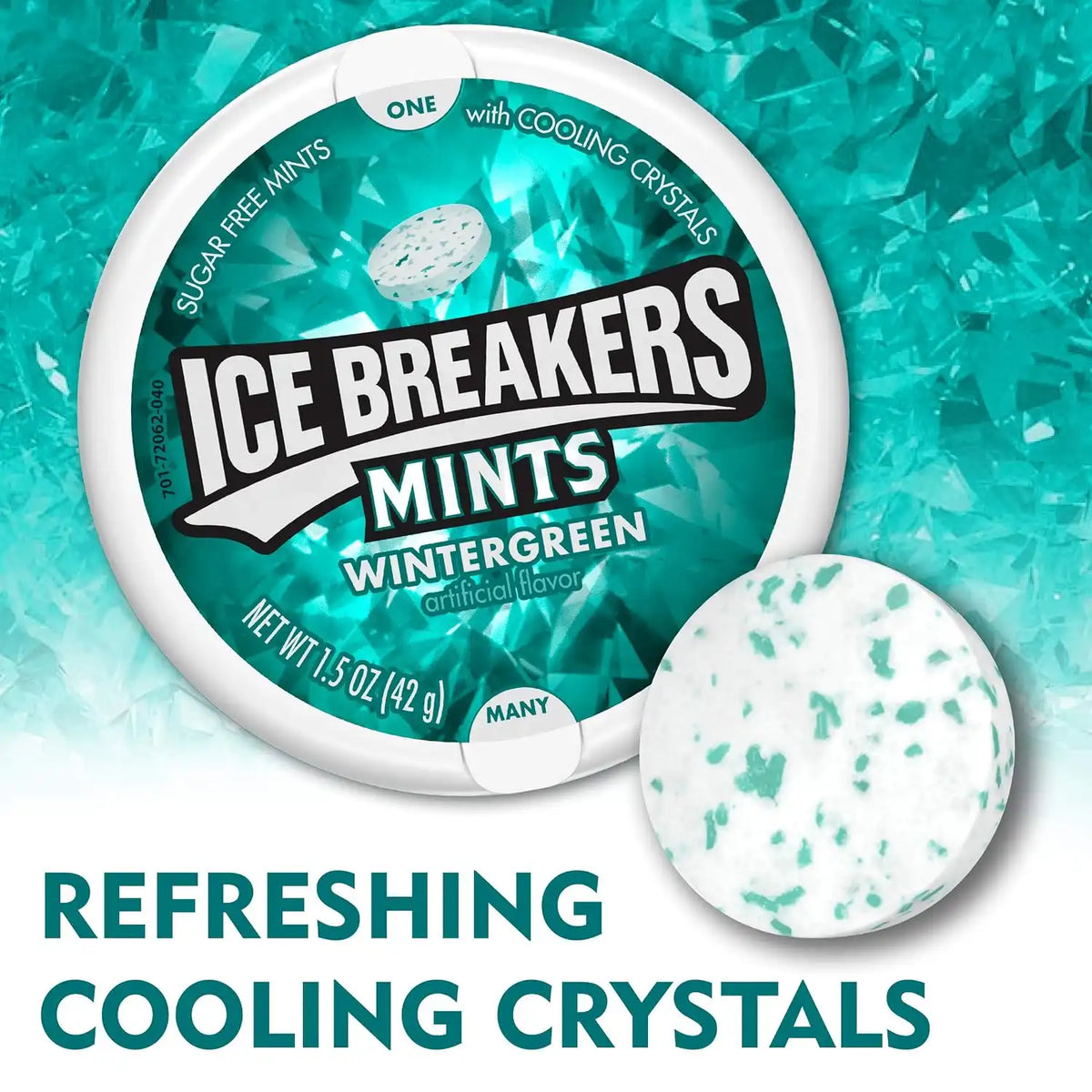 ICE BREAKERS Duo Fruit Plus Cool Strawberry Sugar Free Breath Mints Tins (8 Count) and ICE BREAKERS Wintergreen Sugar Free Breath Mints Tins (8 Count)