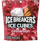 ICE BREAKERS Cinnamon Sugar-Free Gum Pouch, 8.11 oz, 100 ct