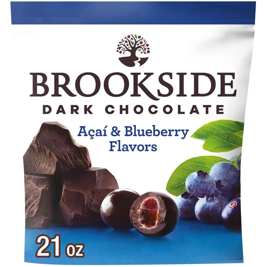 BROOKSIDE Dark Chocolate, Acai and Blueberry Flavored Chocolate Bag, 21 oz