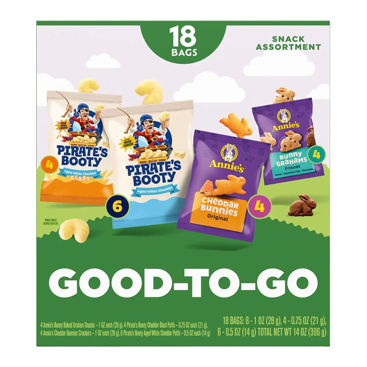 Pirate's Booty & Annie's Grab & Go Snacks Variety Pack, 36 Count
