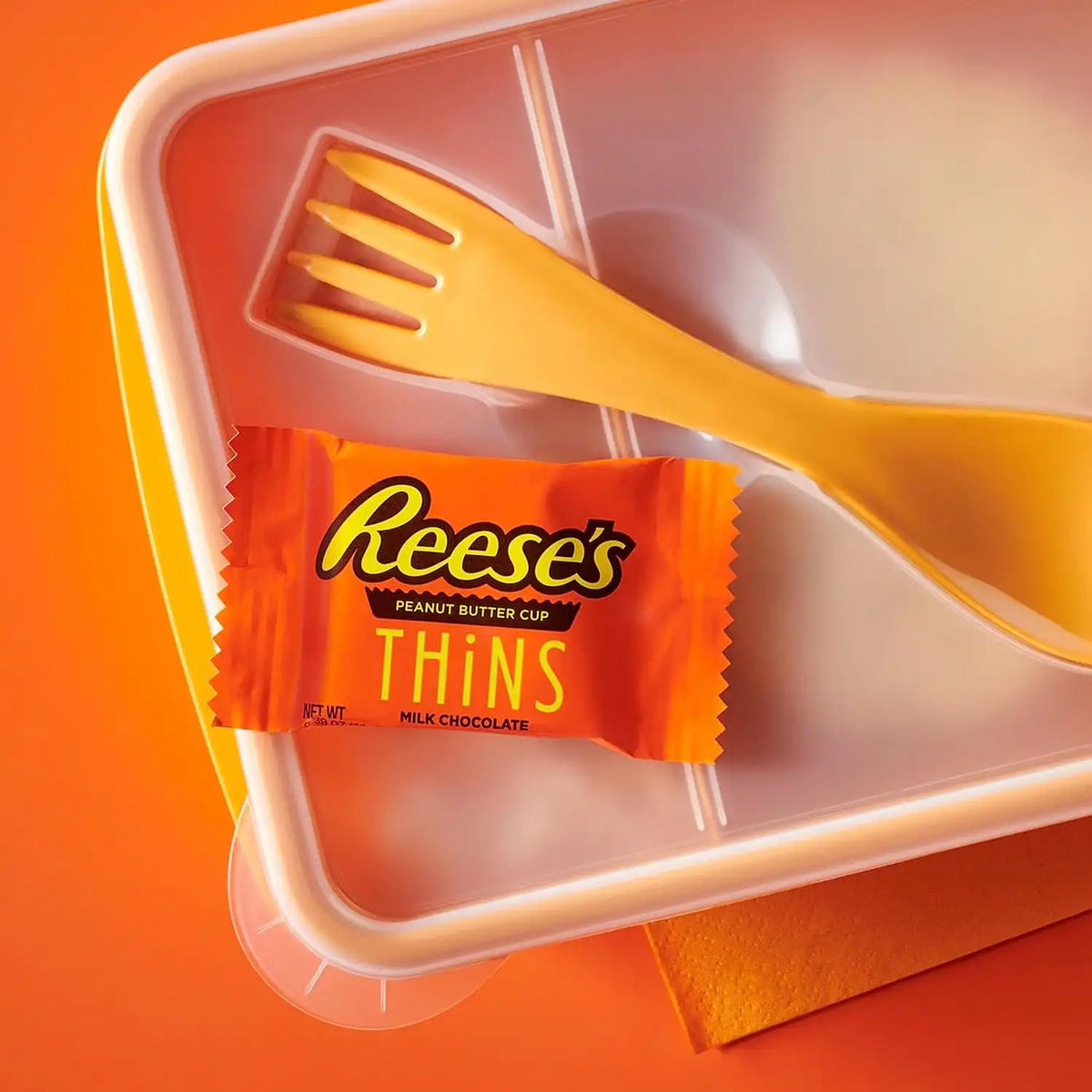 REESE'S THiNS Milk Chocolate Peanut Butter Cups, Candy Party Pack, 24.05 oz