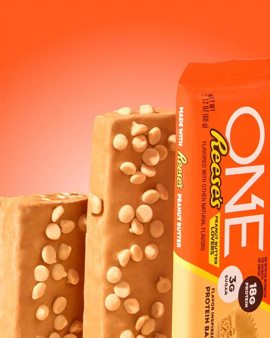 ONE Reese's Peanut Butter Protein Bar, 18g Protein, 3g Sugar, 12 ct