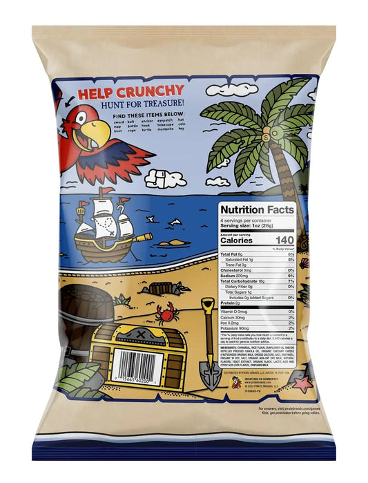 Pirate's Booty Aged White Cheddar Cheese Puffs,Gluten-Free,Kids Snacks,4oz,(Pack of 2)
