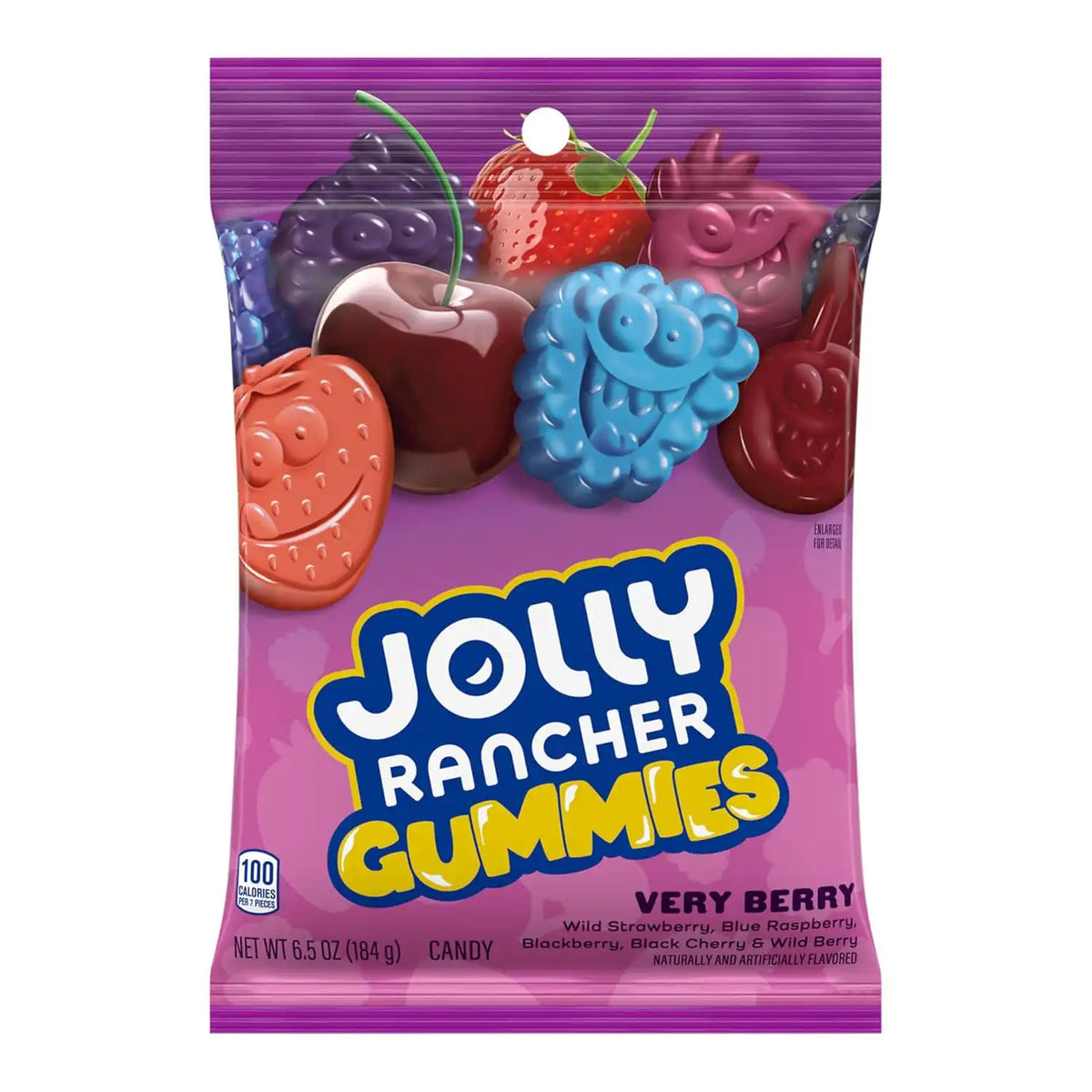 JOLLY RANCHER Gummies Very Berry Fruit Flavored Candy Bag, 6.5 oz