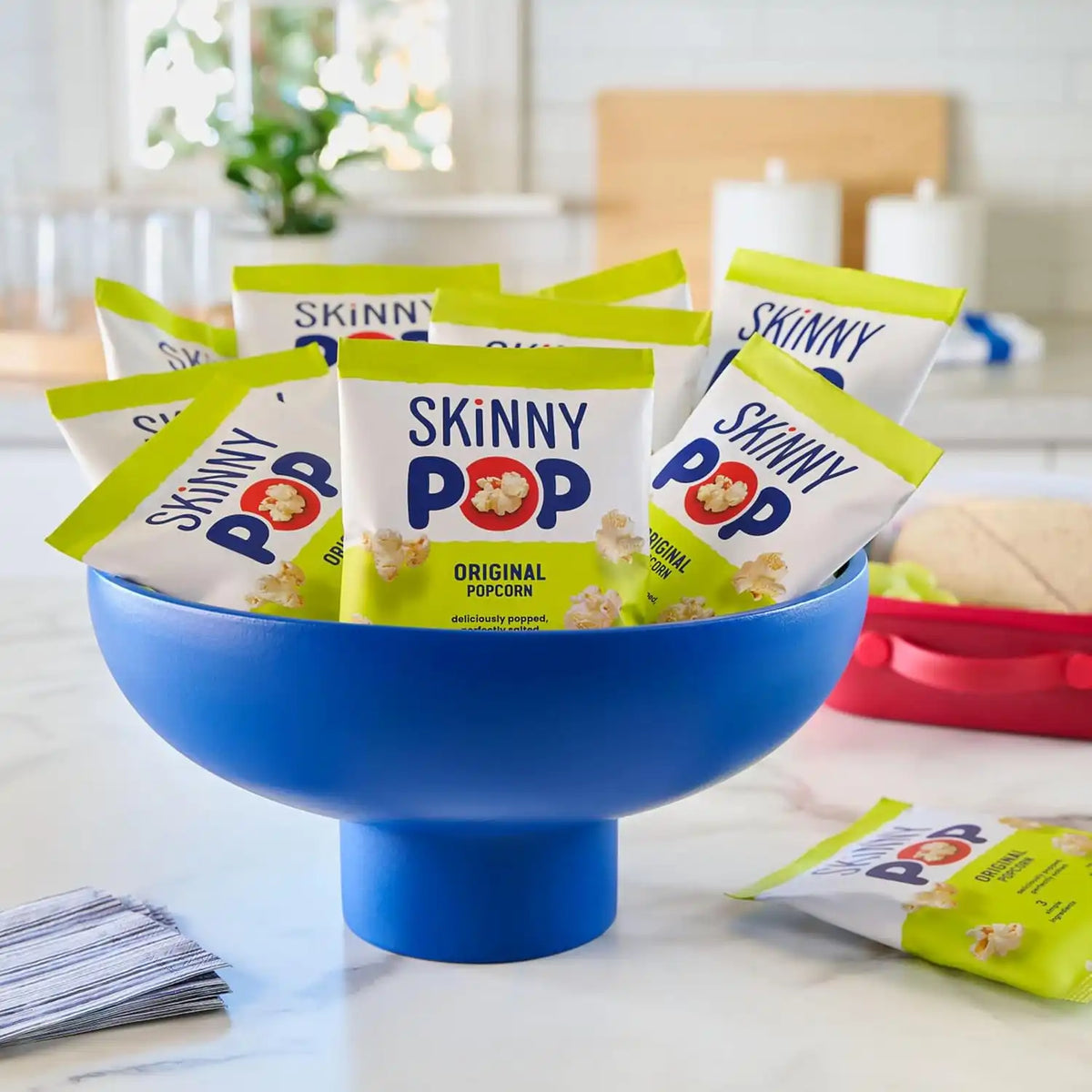 SKINNYPOP Original, Gluten Free Popcorn Bags, .65 oz (6 Count)