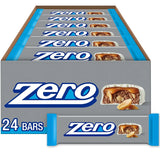 ZERO White Fudge, Caramel, Peanut & Almond Nougat Bars, 1.85 oz, 24 ct