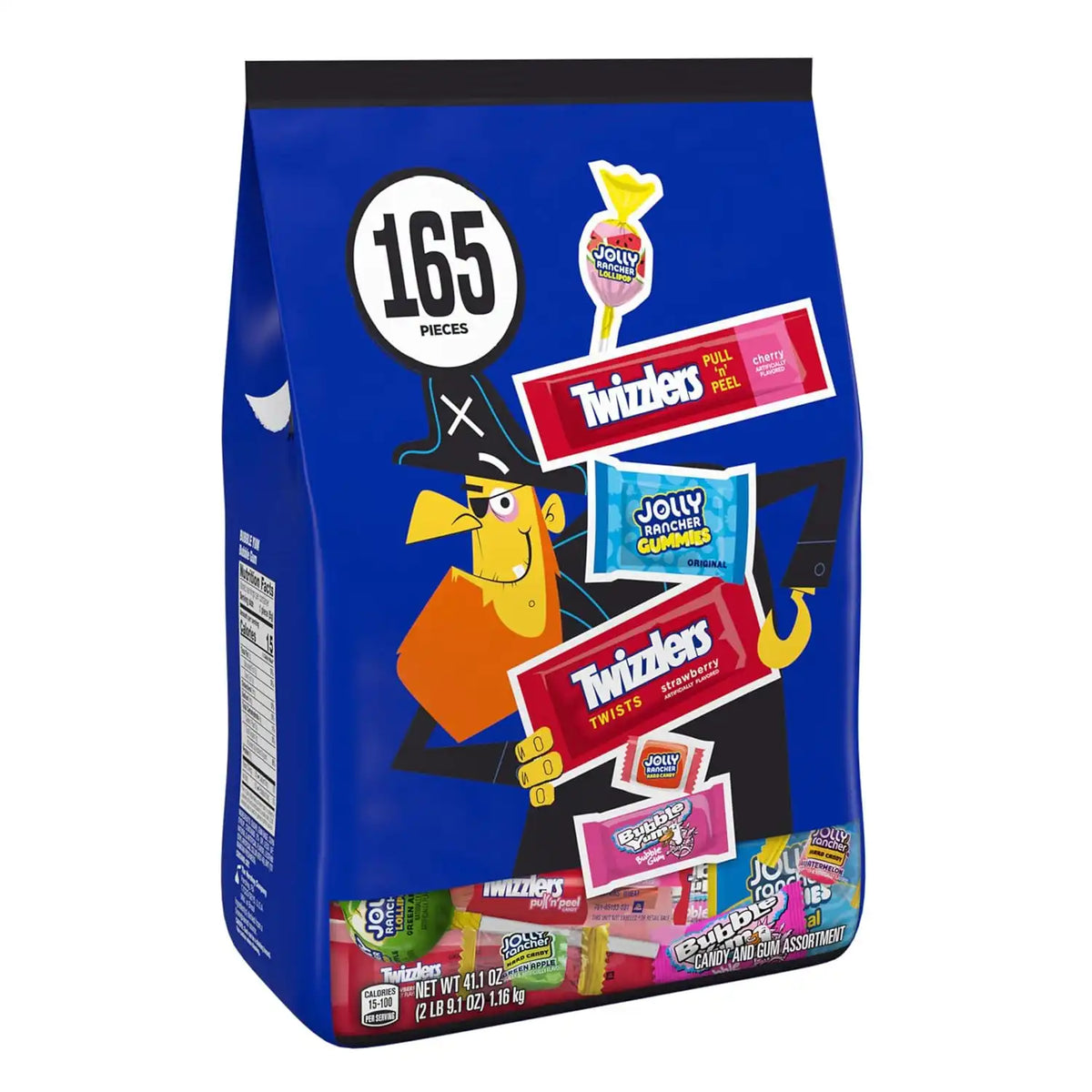 JOLLY RANCHER, TWIZZLERS, BUBBLE YUM Halloween Candy Bulk, 41.1 oz