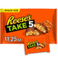 REESE'S TAKE 5 Pretzel, Peanut and Chocolate Snack Size, Candy Bag, 11.25 oz
