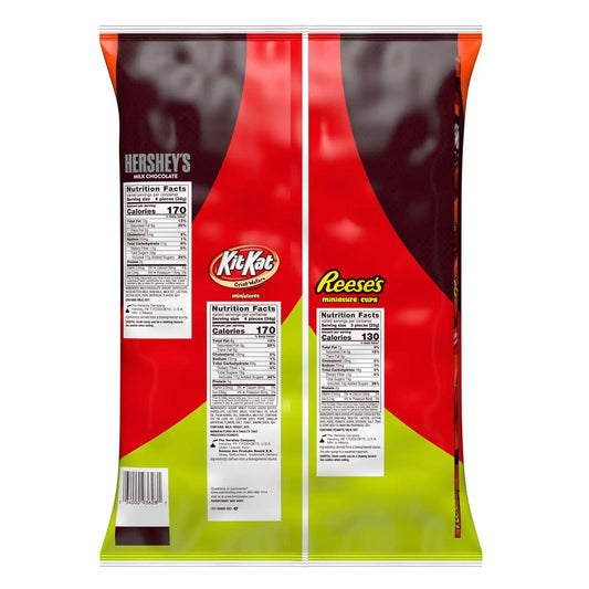 Hershey's Assorted Chocolate Halloween Candy Bulk Variety Pack, 80.39 oz
