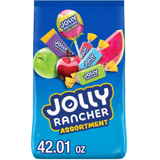 JOLLY RANCHER Assorted Fruit Candy Bulk Bag, Variety Pack, 42.01 oz
