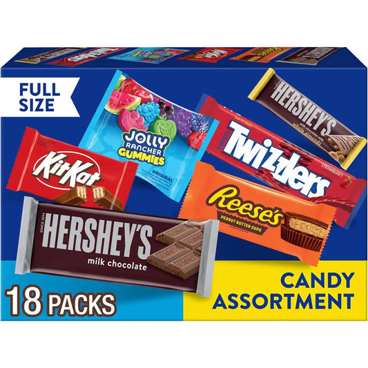 Hershey Assorted Flavored Candy Variety Pack, 18 Count, 31.5 Ounce (Pack of 6)