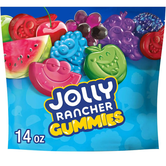 JOLLY RANCHER Gummies Original Fruit Gummy Candy Bag, 14 Ounce (Pack of 8)