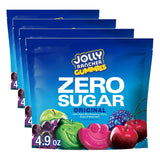 JOLLY RANCHER Gummies Zero Sugar Assorted Fruit Flavored Candy Bag, 4.9 oz (7 Pouches) (Pack of 4)