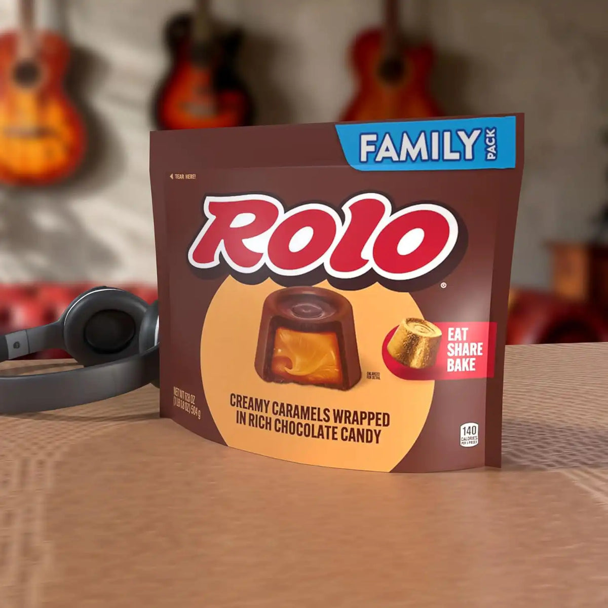 ROLO Rich Chocolate Caramels Candy Family Pack, 16.1 oz
