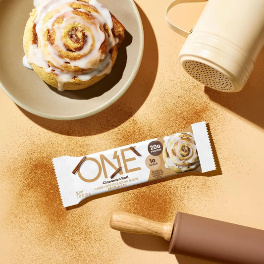 ONE Cinnamon Roll Protein Bars, 20g Protein, Gluten Free Snacks, 12 ct