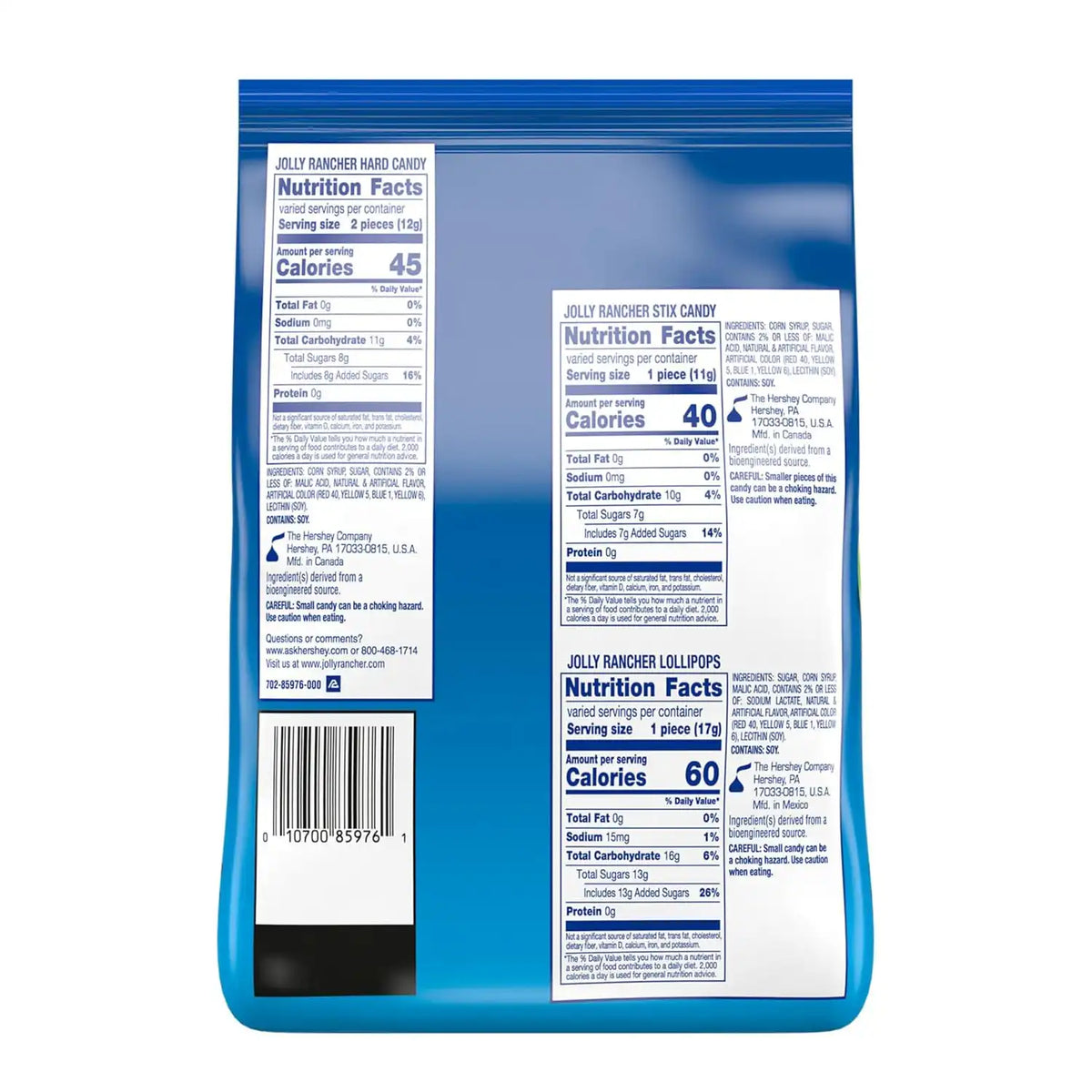 JOLLY RANCHER Assorted Fruit Candy Bulk Bag, Variety Pack, 42.01 Ounce (Pack of 6)