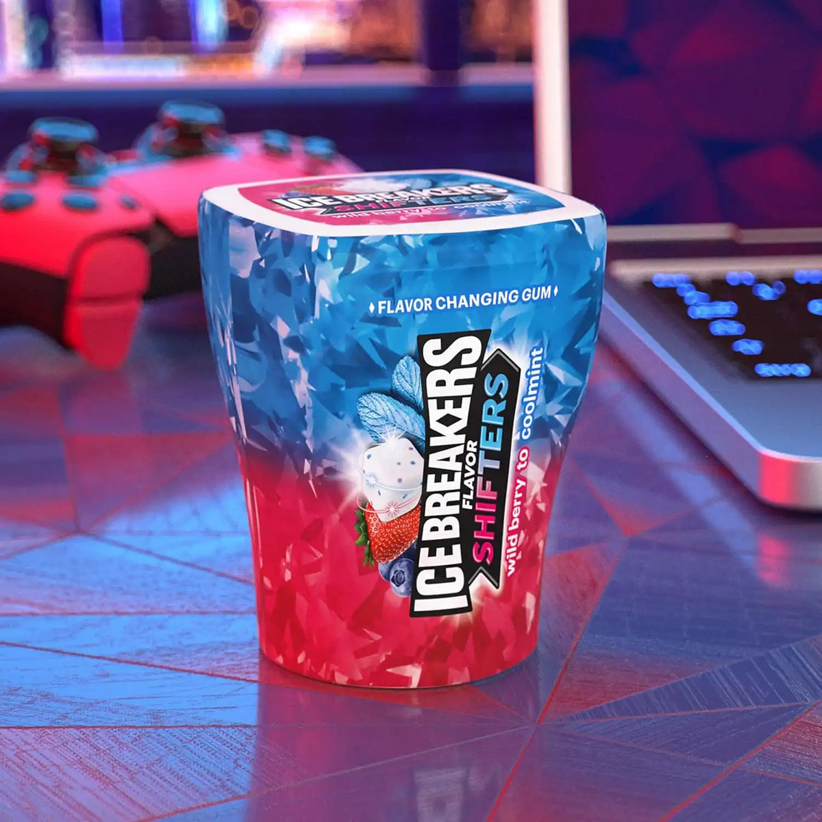 ICE BREAKERS Flavor Shifters Wild Berry to Coolmint Gum, 6 Ct