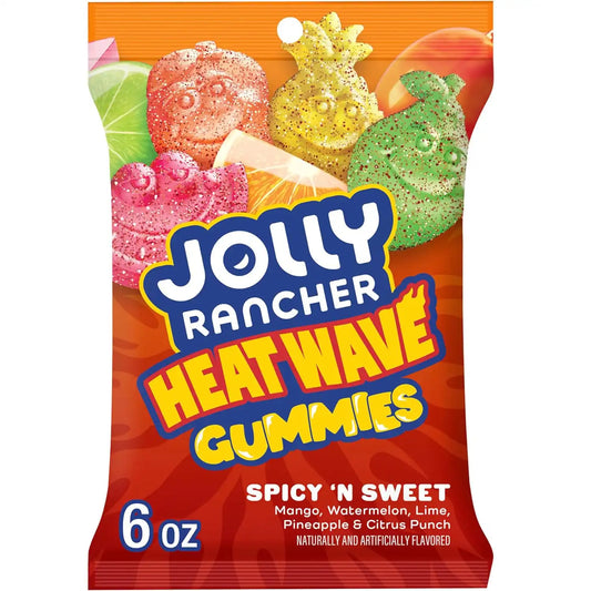 JOLLY RANCHER Heat Wave Spicy 'n Sweet Gummies, Gummy Candy Bag, 6 oz