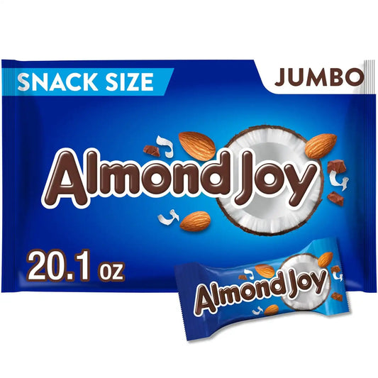 ALMOND JOY Coconut & Almond Chocolate Snack Size Jumbo Bag, 20.1 oz