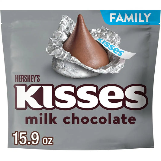 HERSHEY'S KISSES Milk Chocolate Candy Family Pack, 15.9 oz