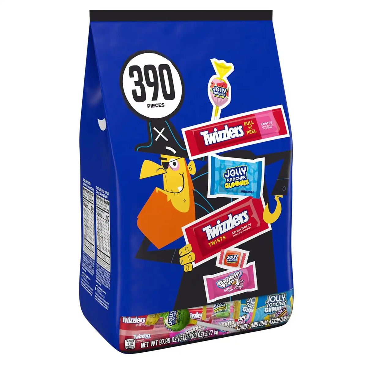 JOLLY RANCHER, TWIZZLERS, BUBBLE YUM Halloween Candy Bulk, 97.99 oz