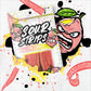 SOUR STRIPS Pink Lemonade Flavored Peg Bag, 3.4 oz.